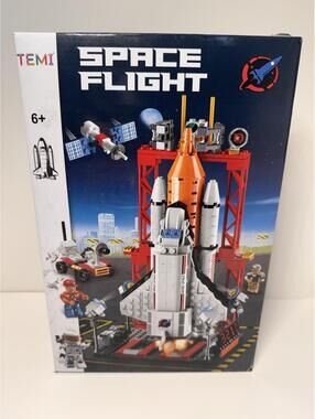 TEMI Space Flight Rocket Launch Building Block Set Shuttle Toy 6+ New